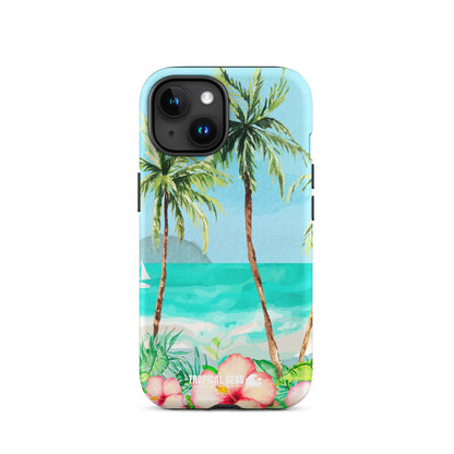 Tropical Dawn Tough Case for iPhone® - Sustainable Mobile Phone Cases from Tropical Seas Clothing 