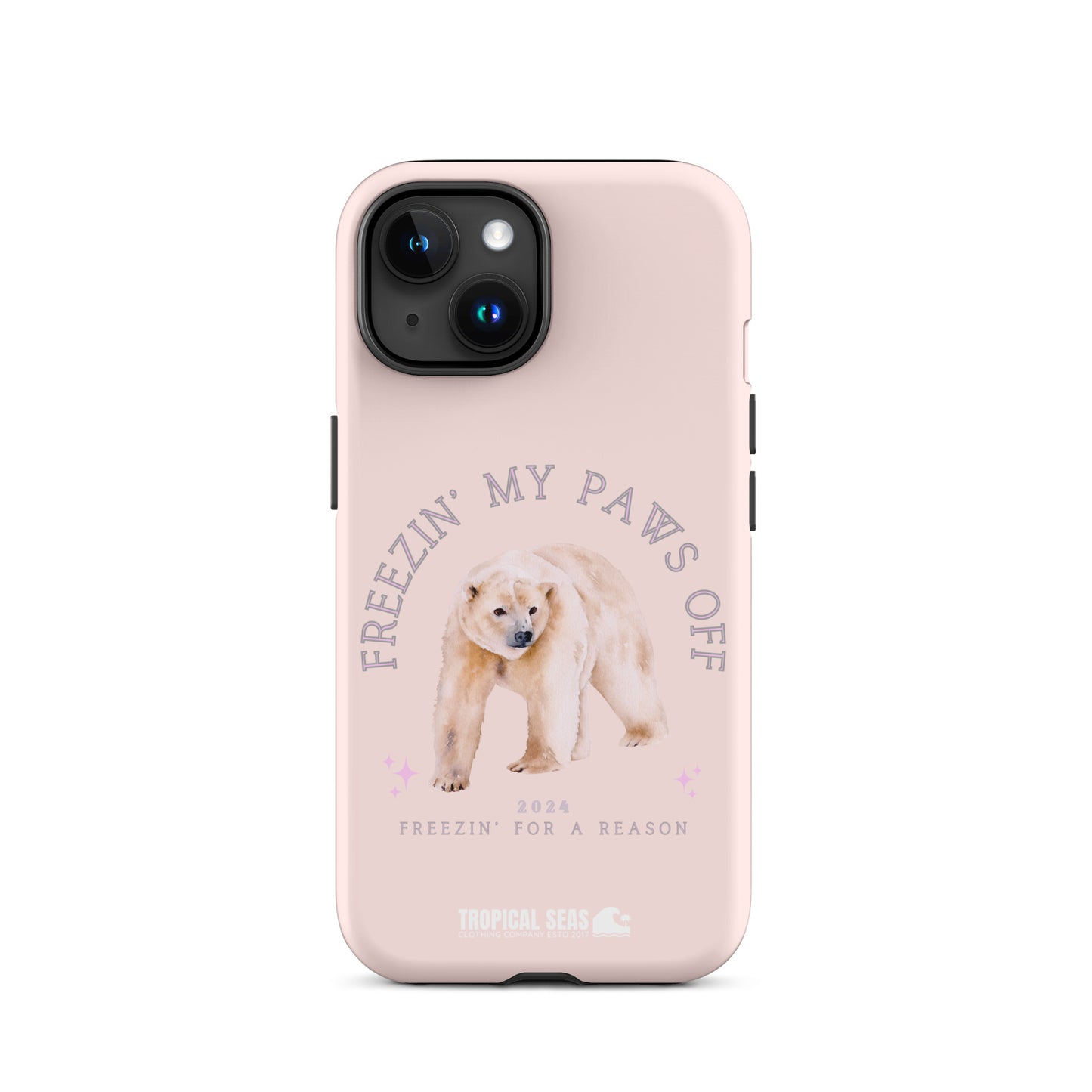 Polar Bear Freeze Tough Case for iPhone® - Sustainable Mobile Phone Cases from Tropical Seas Clothing 