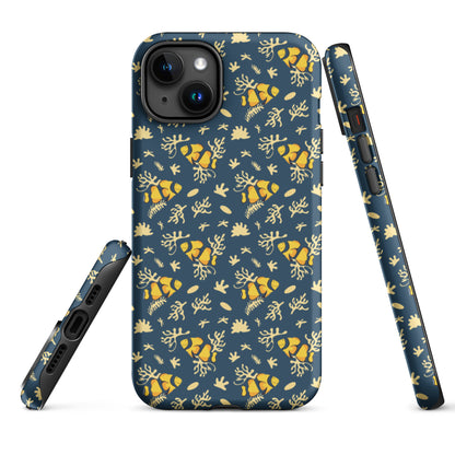 Deep Blue Clownfish Reef Tough Case for iPhone® - Sustainable Mobile Phone Cases from Tropical Seas Clothing 