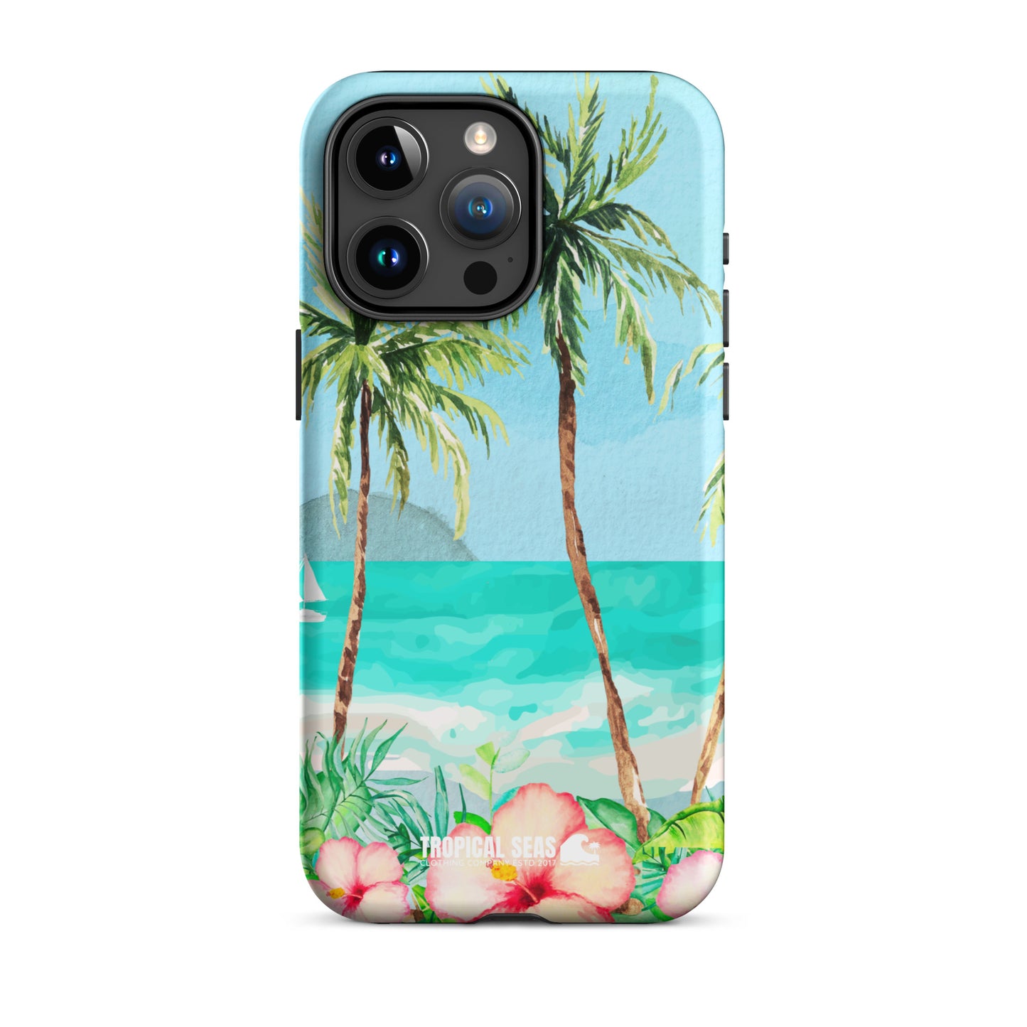 Tropical Dawn Tough Case for iPhone® - Sustainable Mobile Phone Cases from Tropical Seas Clothing 