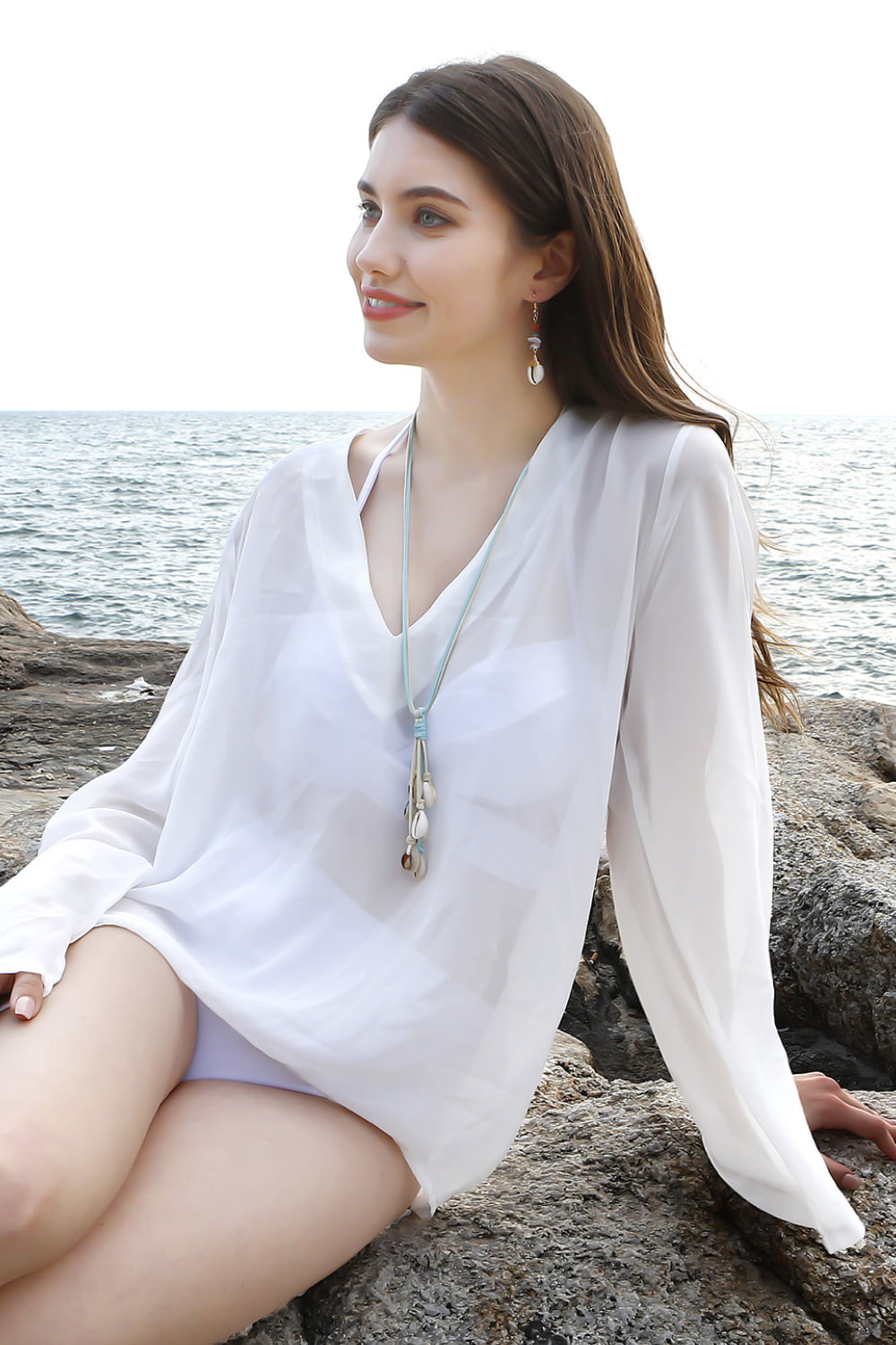 Ocean Style Shell Pendant Necklace - Tropical Seas Clothing 