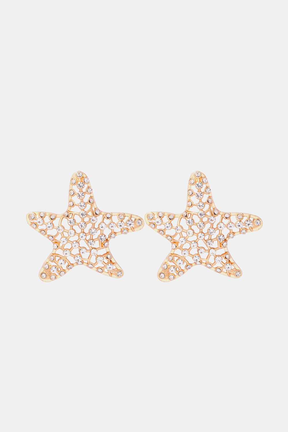 Starfish Zinc Alloy Glass Stone Dangle Earrings - Tropical Seas Clothing 