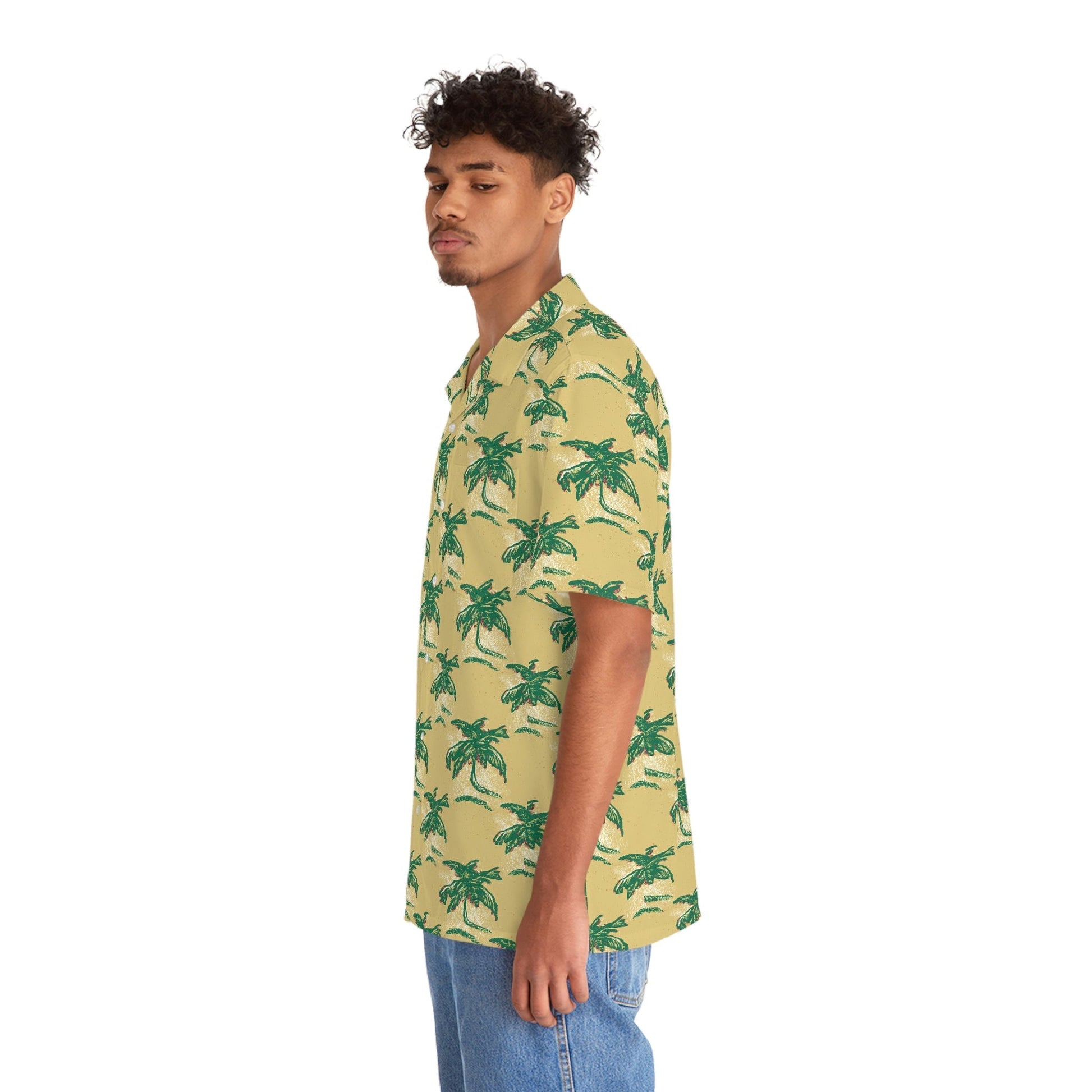 Men's Tropical Palm Mirage Hawaiian Shirt - Tropical Seas Clothing 