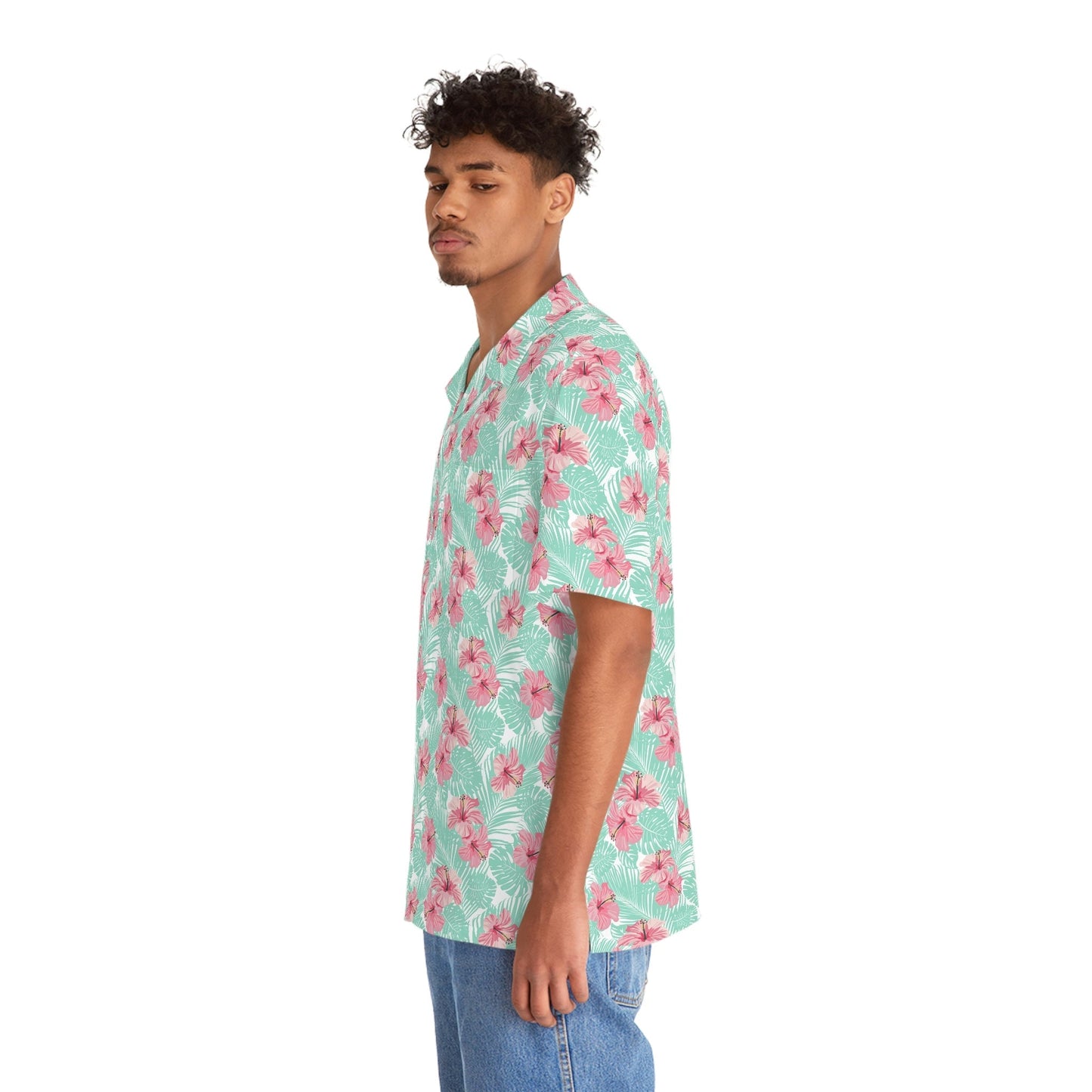 Men's Tropical Sky Garden Floral Hawaiian Shirt - Tropical Seas Clothing 