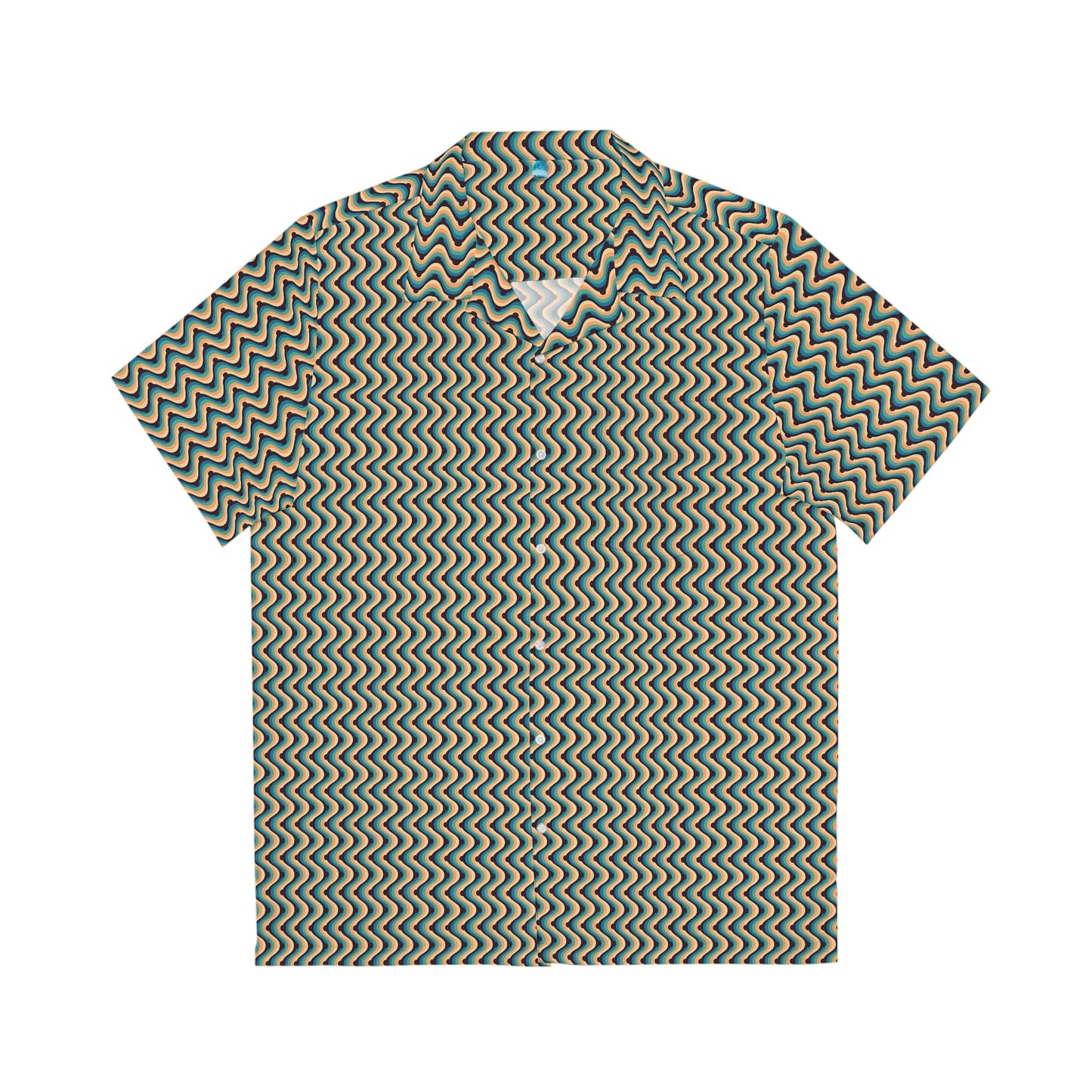 Men's Tropical Zigzag Hawaiian Shirt - Tropical Seas Clothing 