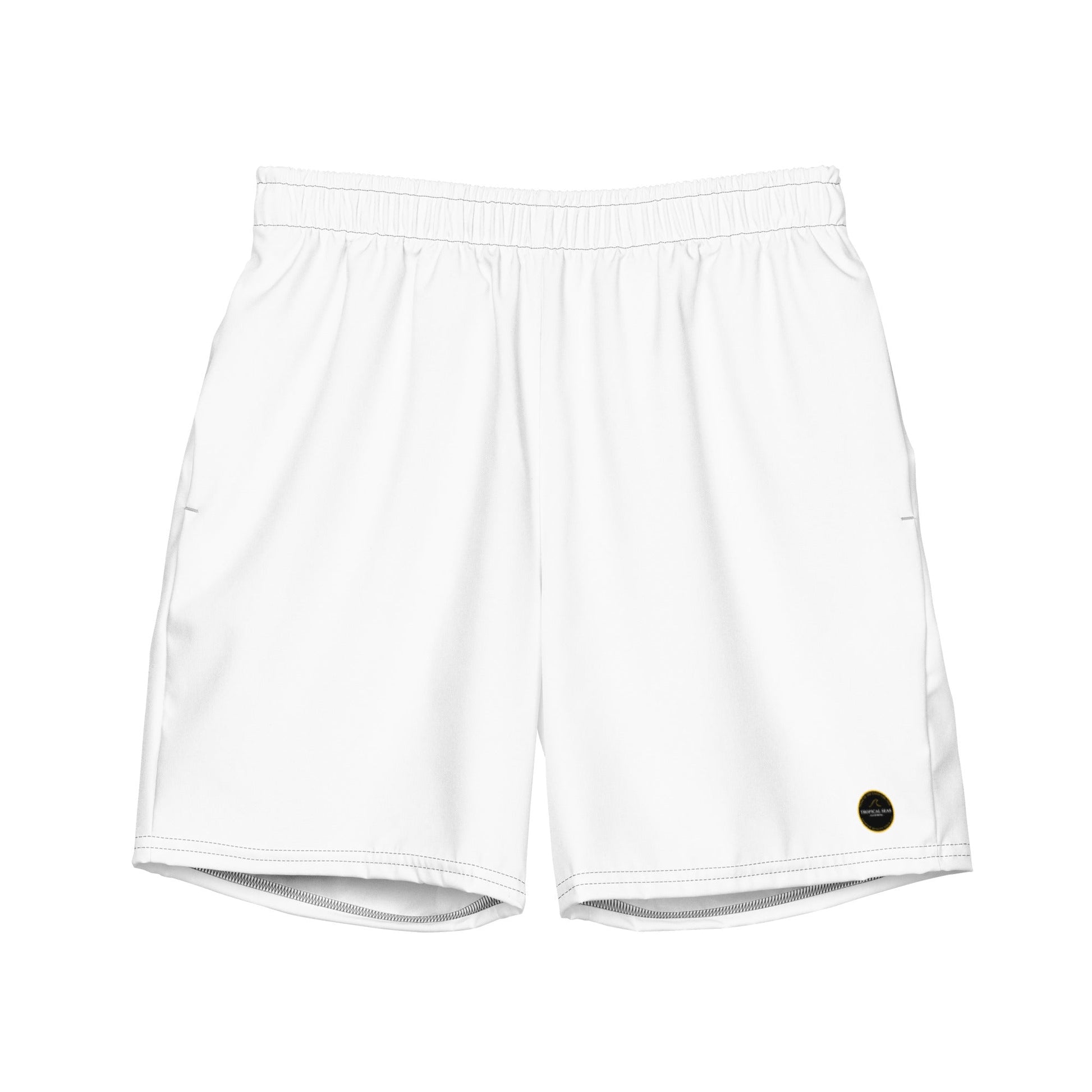 Men's White Eco Board Shorts - Tropical Seas Clothing 
