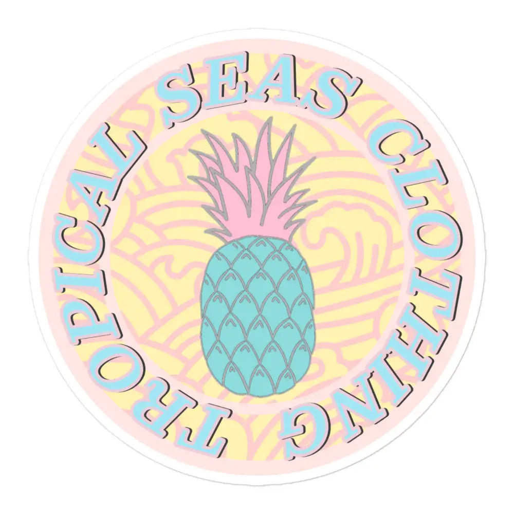 Sweet Pineapple stickers - Tropical Seas Clothing 