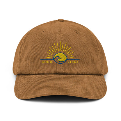 Good Vibe Sunrise Corduroy Hat - Tropical Seas Clothing 