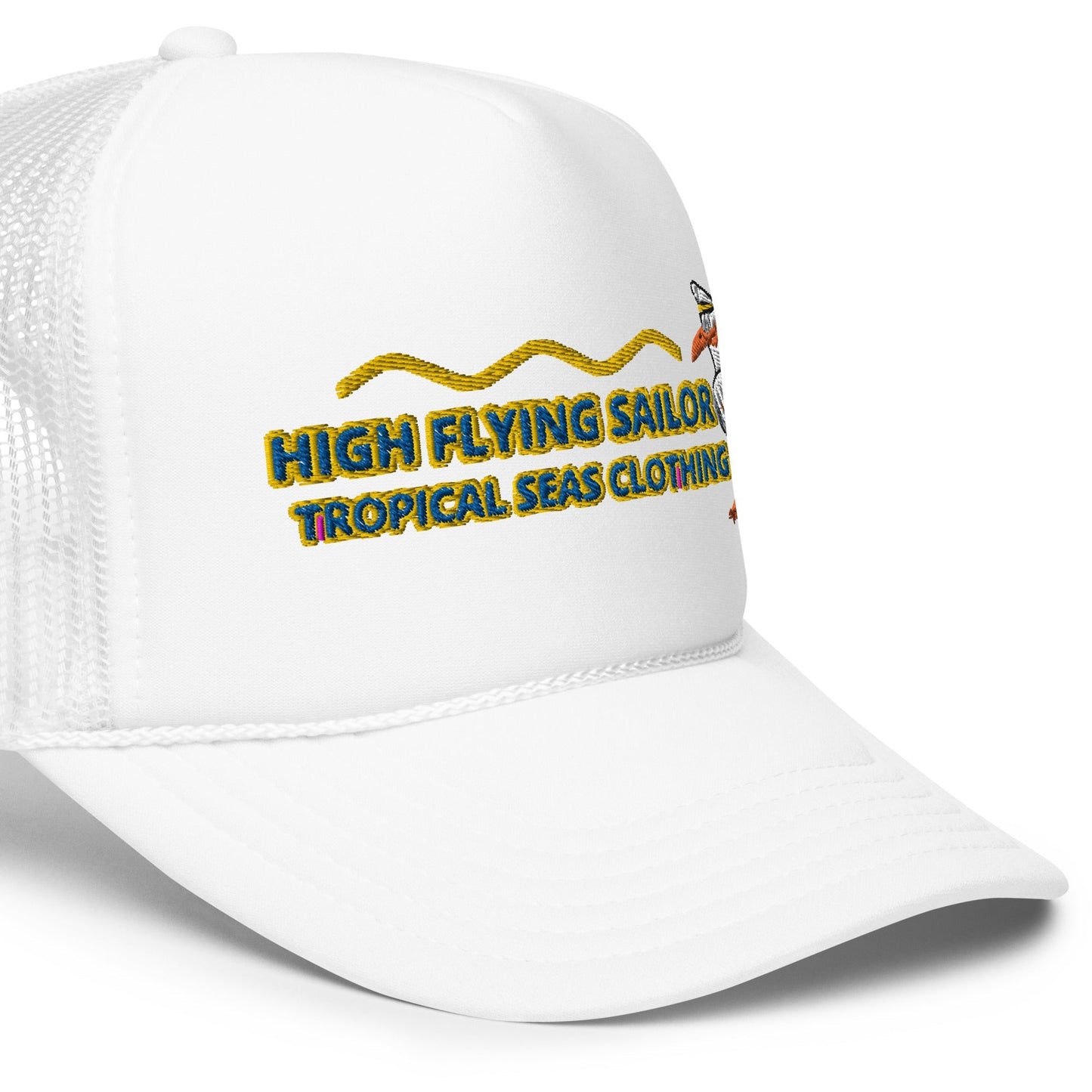High Flying Sailor Foam trucker hat - Tropical Seas Clothing 