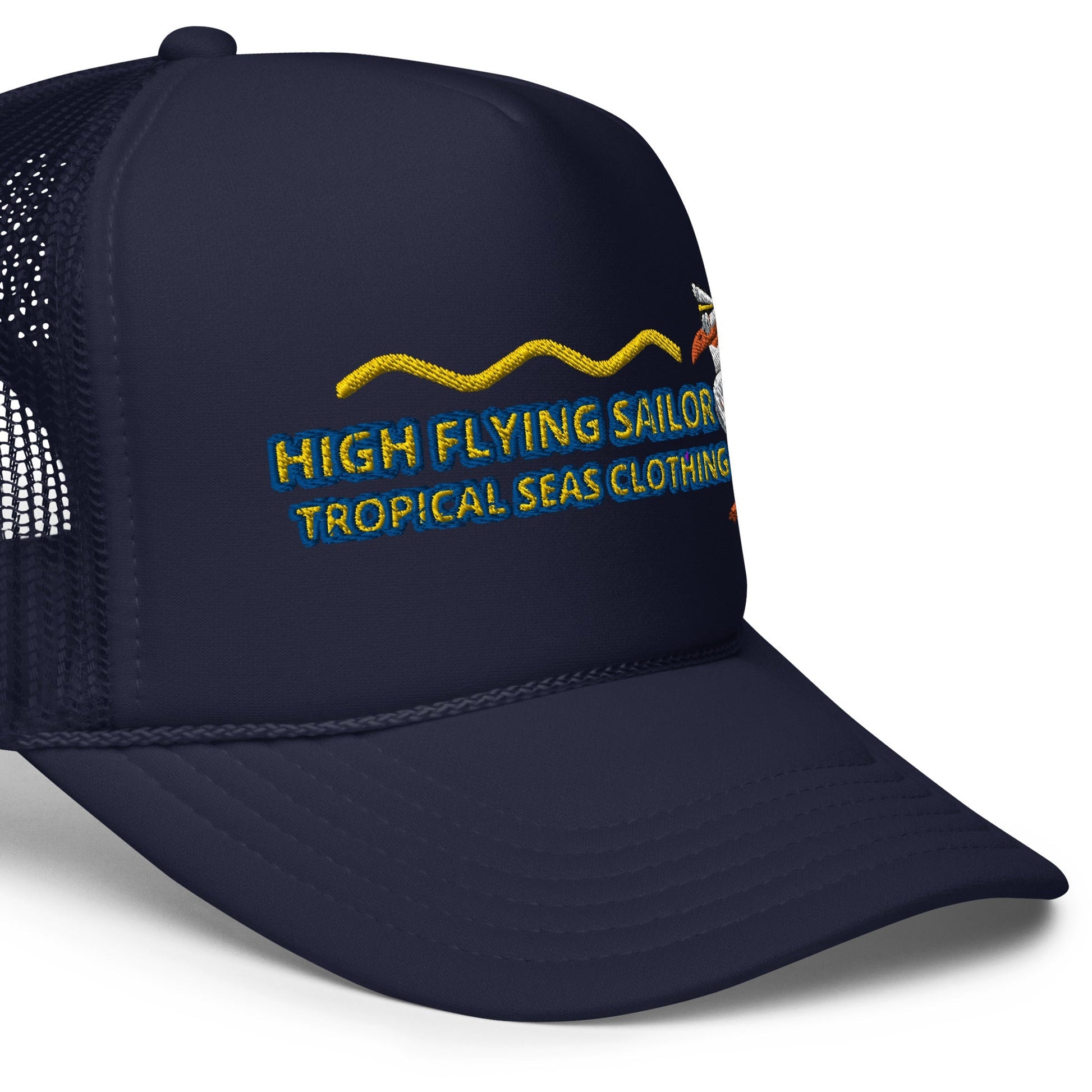 High Flying Sailor Foam trucker hat - Tropical Seas Clothing 