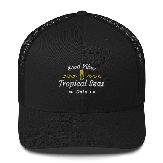 Open Face Pineapple Trucker Hat - Tropical Seas Clothing 