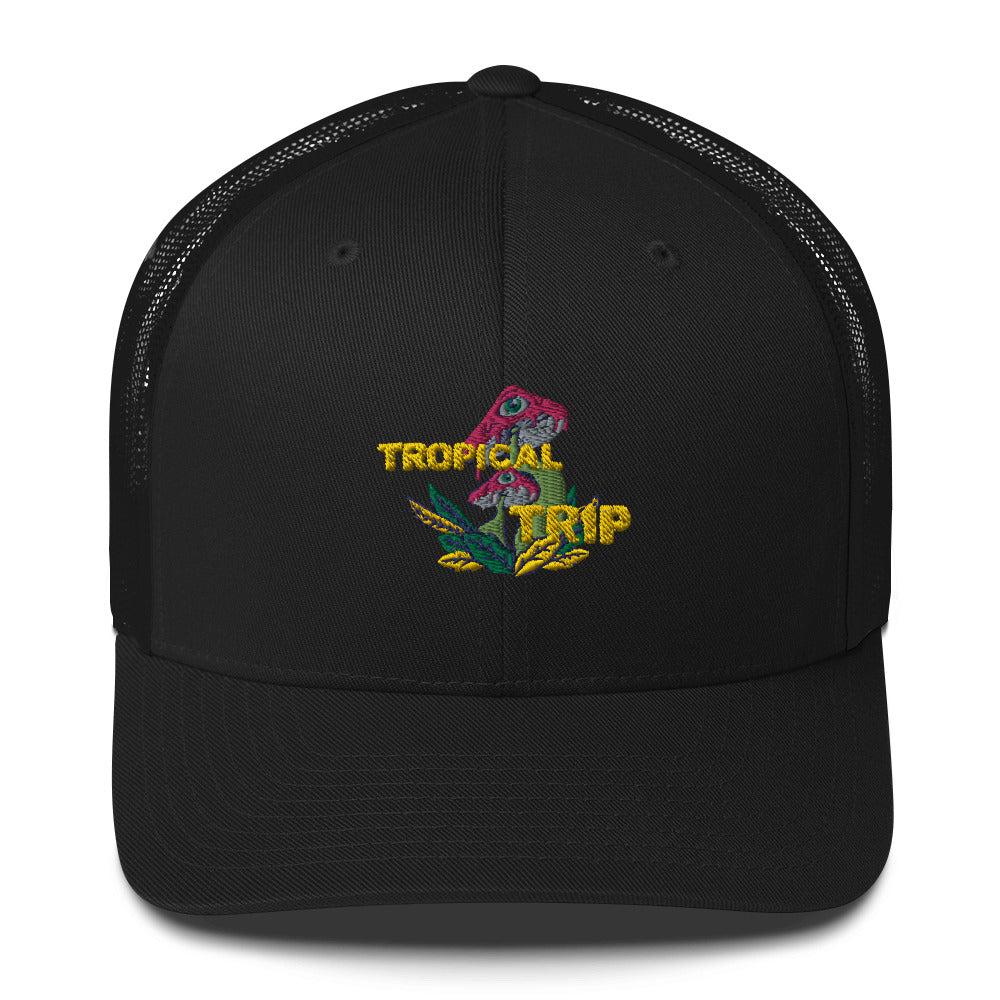 Tropical Trip Trucker Hat - Tropical Seas Clothing 