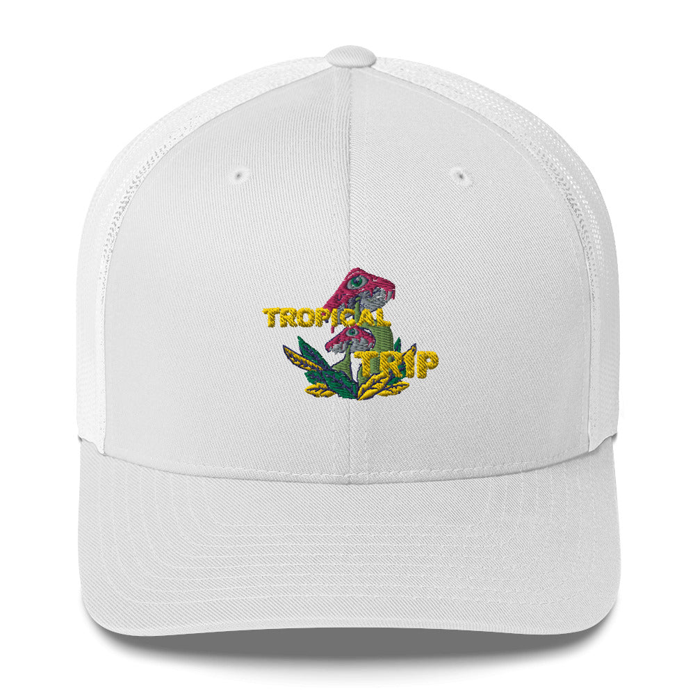 Tropical Trip Trucker Hat - Tropical Seas Clothing 