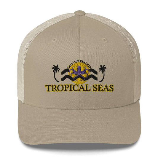 Tropical Lets Get Kraken Trucker Hat - Tropical Seas Clothing 