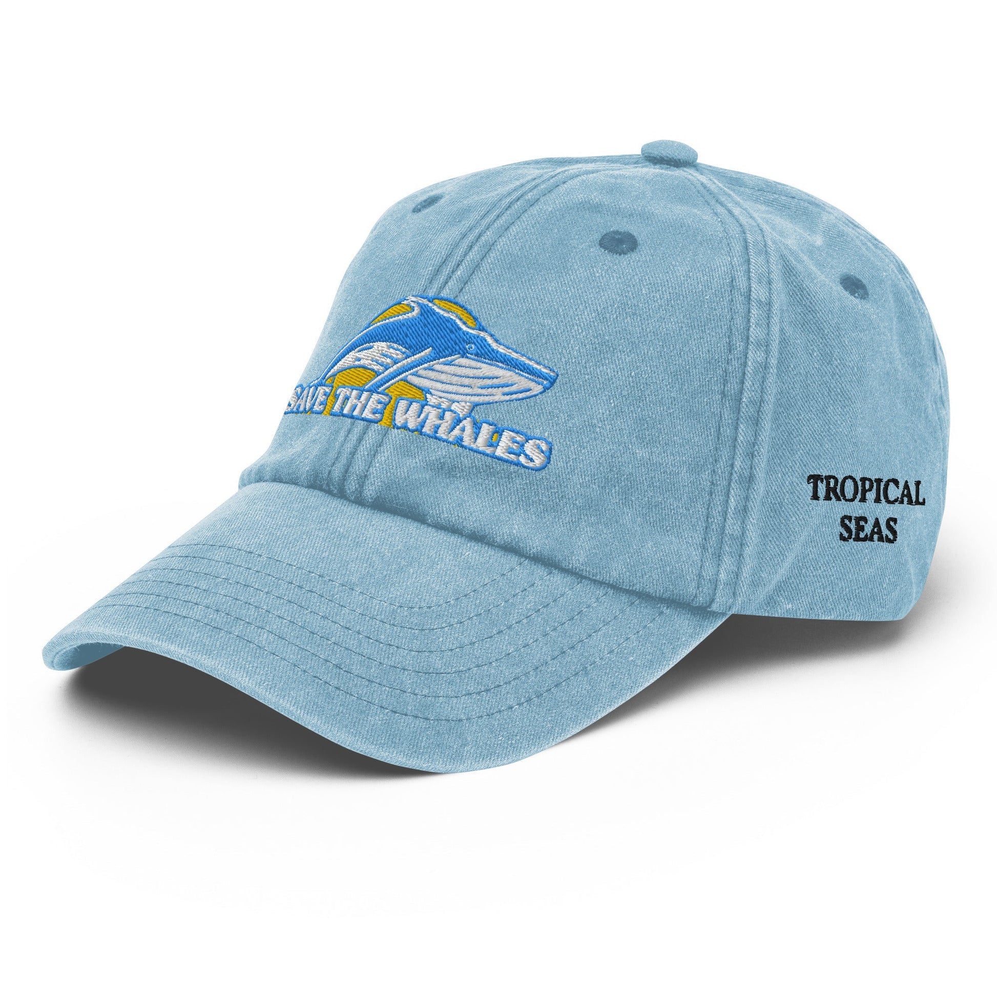 Vintage Save the Whales Hat - Tropical Seas Clothing 