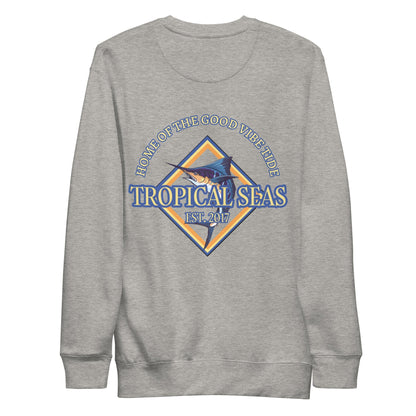 Men's Premium Marlin Action Sweatshirt - Tropical Seas Clothing 