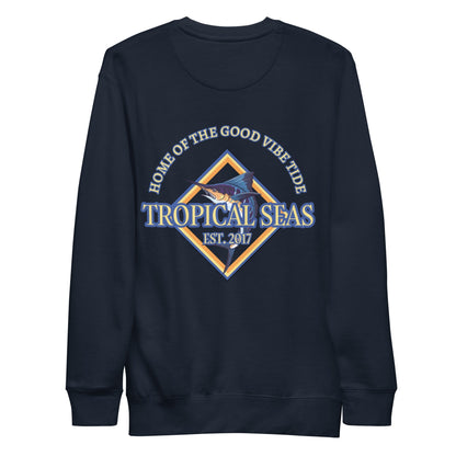 Men's Premium Marlin Action Sweatshirt - Tropical Seas Clothing 