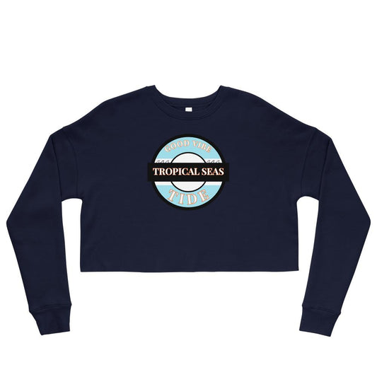 Women's Lifesaver Crop-Top Sweatshirt - Sustainable Shirts & Tops from Tropical Seas Clothing 