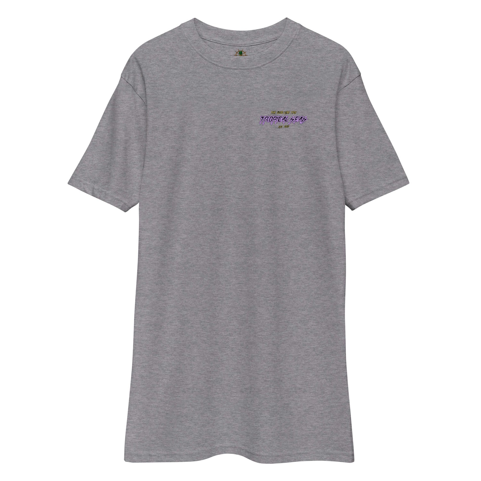 Men's Premium Tropical Neon Ride Shark T-shirt - Tropical Seas Clothing 