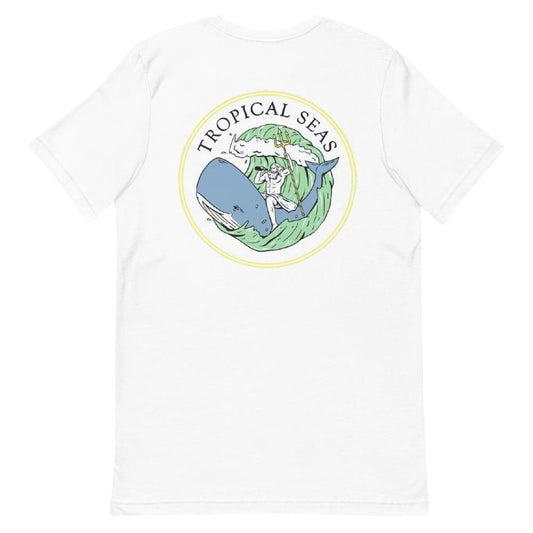 Men's Neptune’s Whale Ride Short-Sleeve T-Shirt - Sustainable Shirts & Tops from Tropical Seas Clothing 