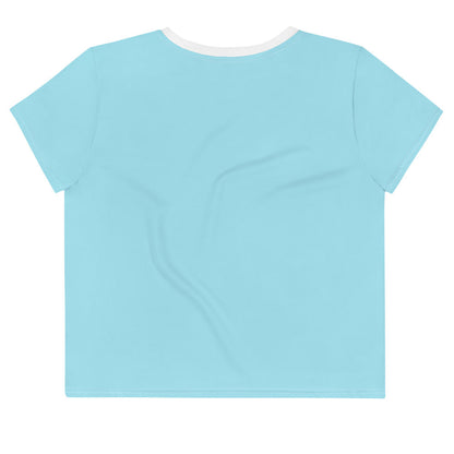 Women's Tropical Simple Wave Crop T-shirt - Tropical Seas Clothing 