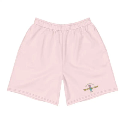 Men's Tropical Pink Pineapple Athletic Shorts - Tropical Seas Clothing 