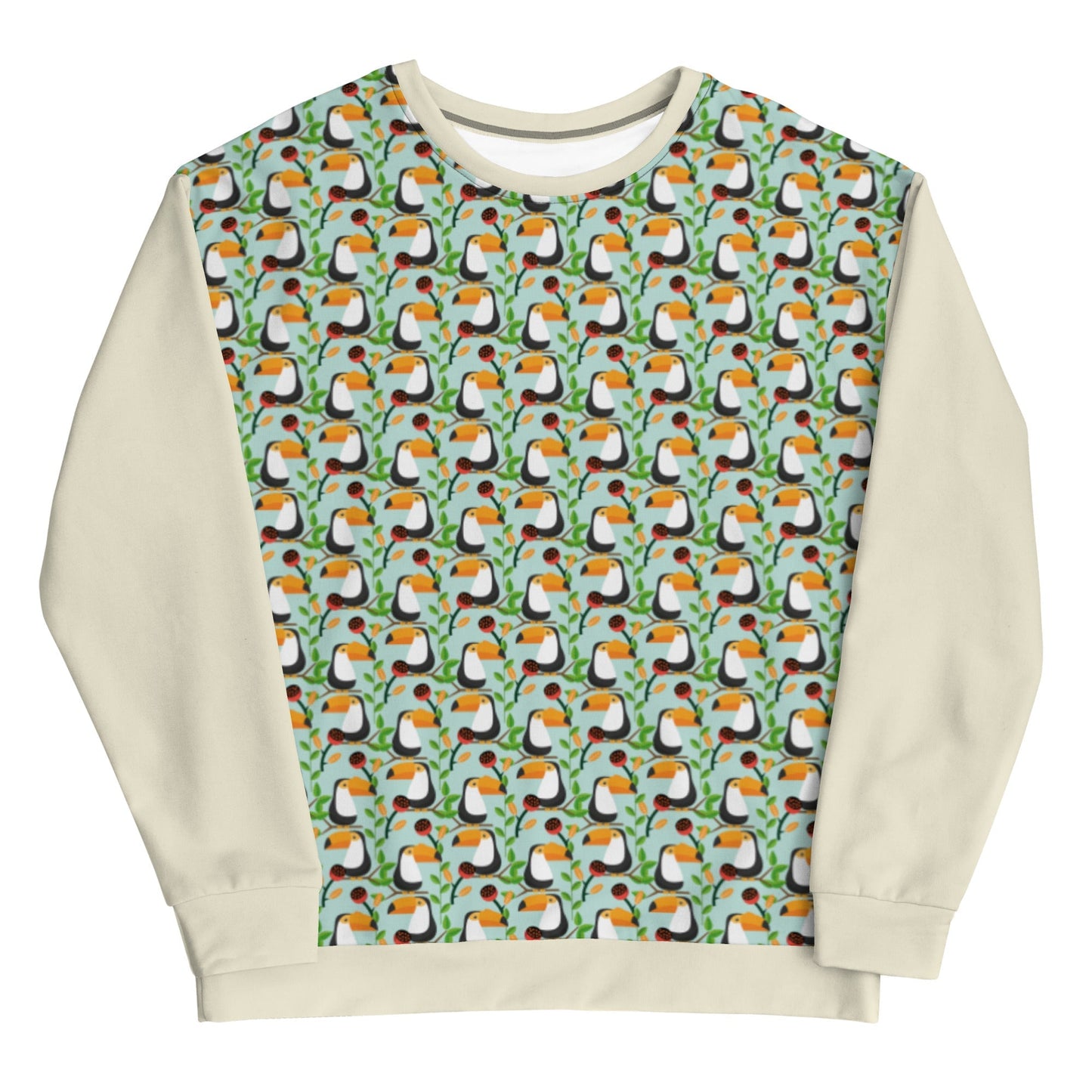 Men's Toucan Pattern Sweatshirt - Tropical Seas Clothing 