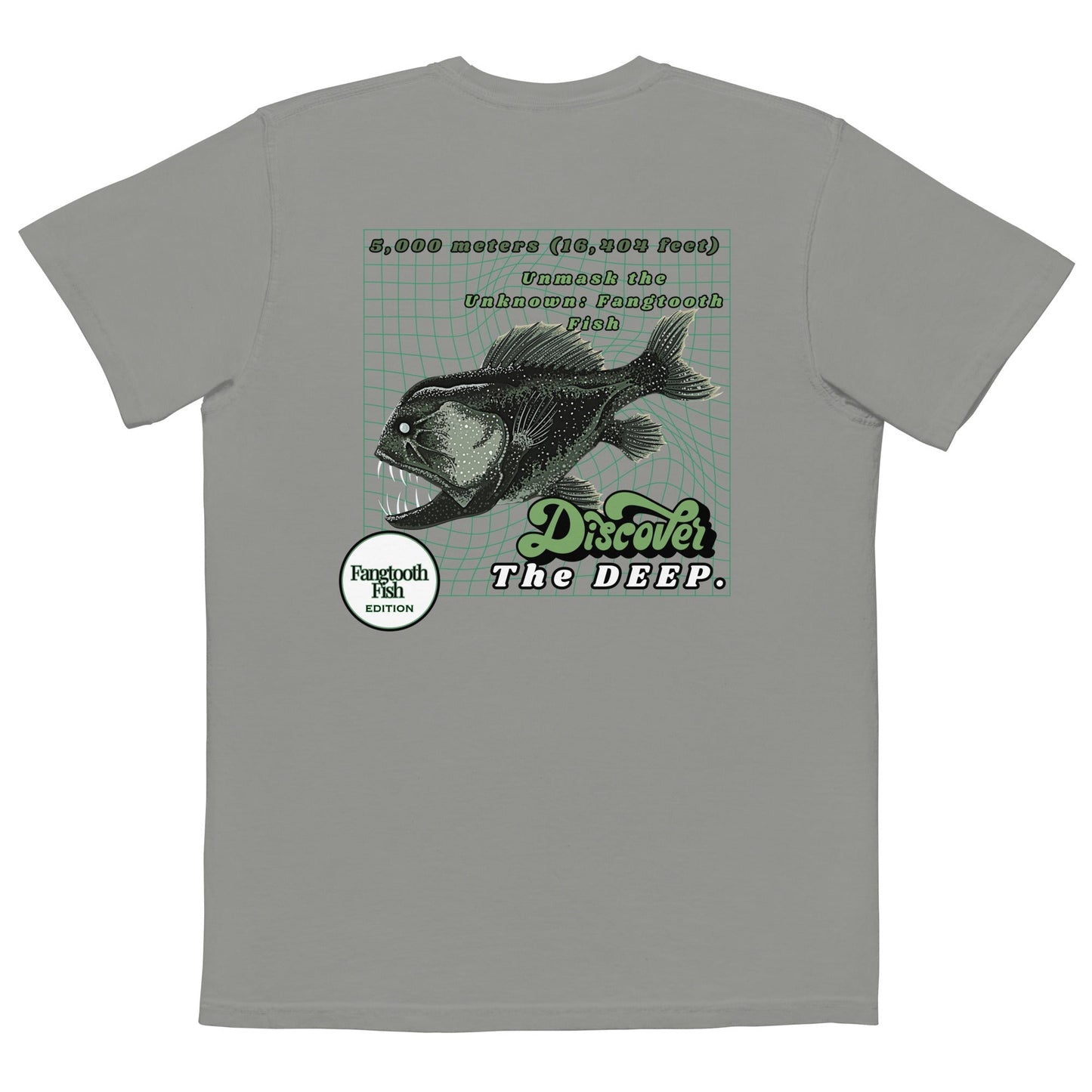 Discover the Deep Anglerfish Pocket T-shirt - Tropical Seas Clothing 