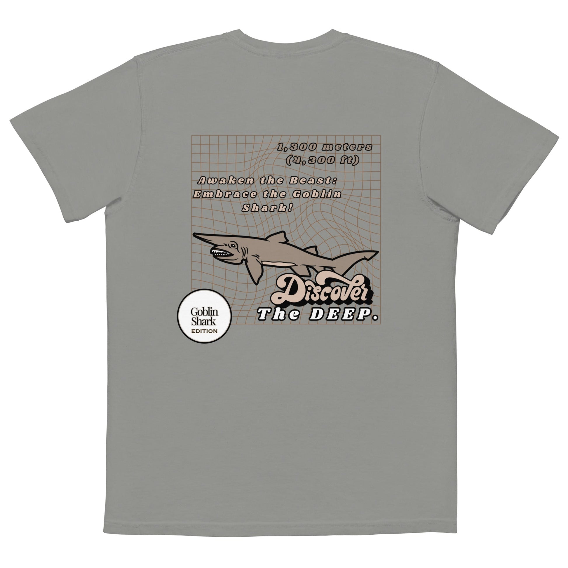 Discover the Deep Goblin Shark Pocket T-shirt - Tropical Seas Clothing 