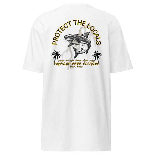 Men’s Premium Protect the Locals Heavyweight T-shirt - Tropical Seas Clothing 