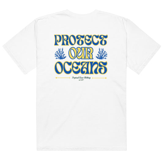 Men’s Save Our Oceans Heavyweight T-shirt - Tropical Seas Clothing 