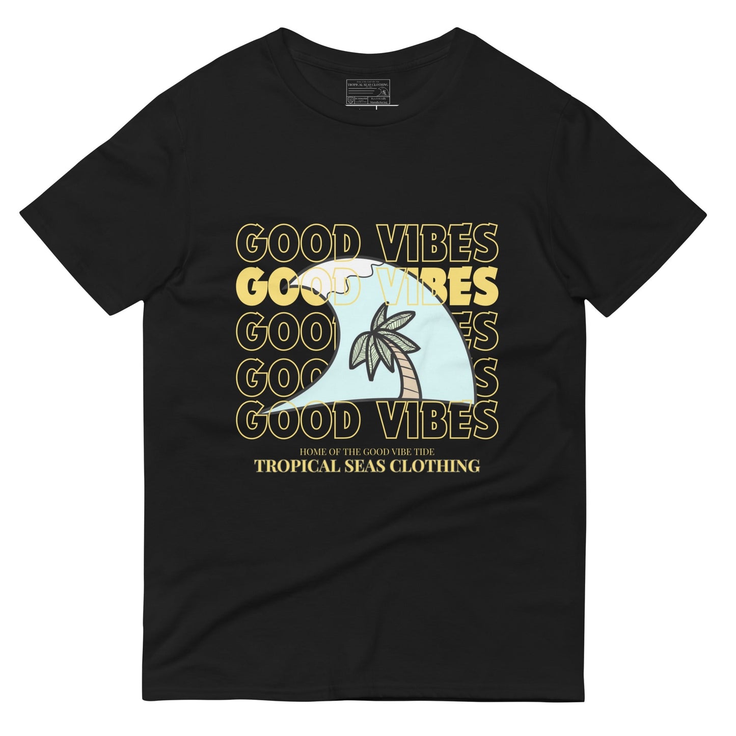 Tropical Seas "Good Vibes" Short-Sleeve T-Shirt - Tropical Seas Clothing 