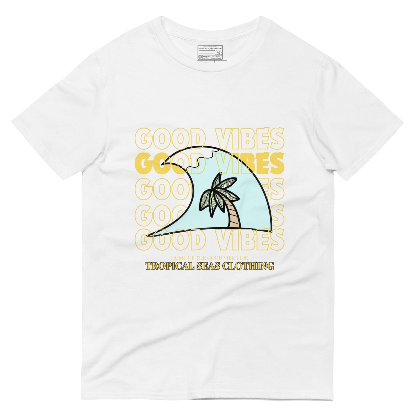 Tropical Seas "Good Vibes" Short-Sleeve T-Shirt - Tropical Seas Clothing 