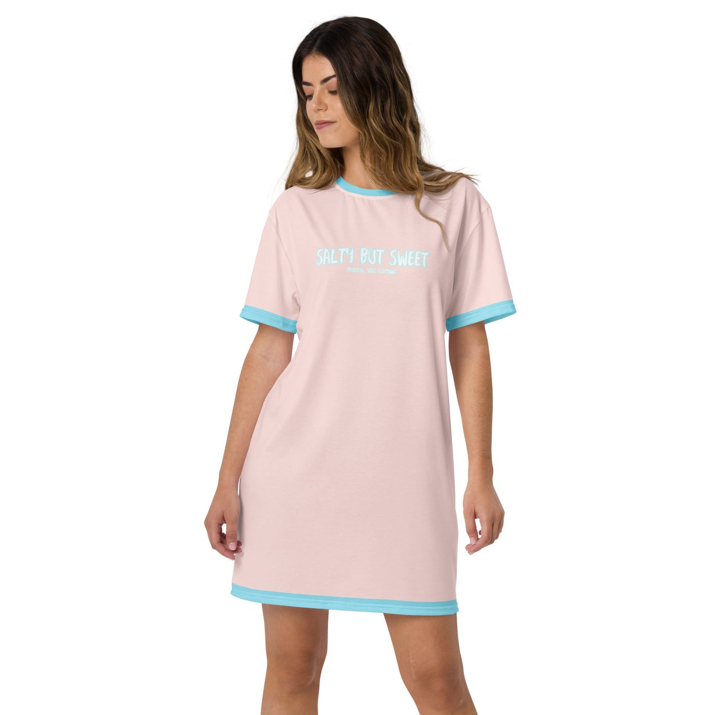 Women's Salty but Sweet T-shirt dress - Tropical Seas Clothing 