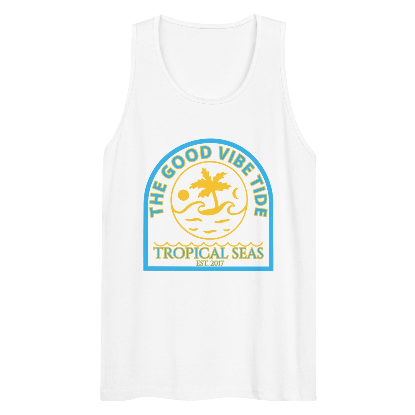 Men's Premium Island Life Tropical Tank Top - Tropical Seas Clothing 