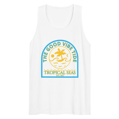 Men's Premium Island Life Tropical Tank Top - Tropical Seas Clothing 