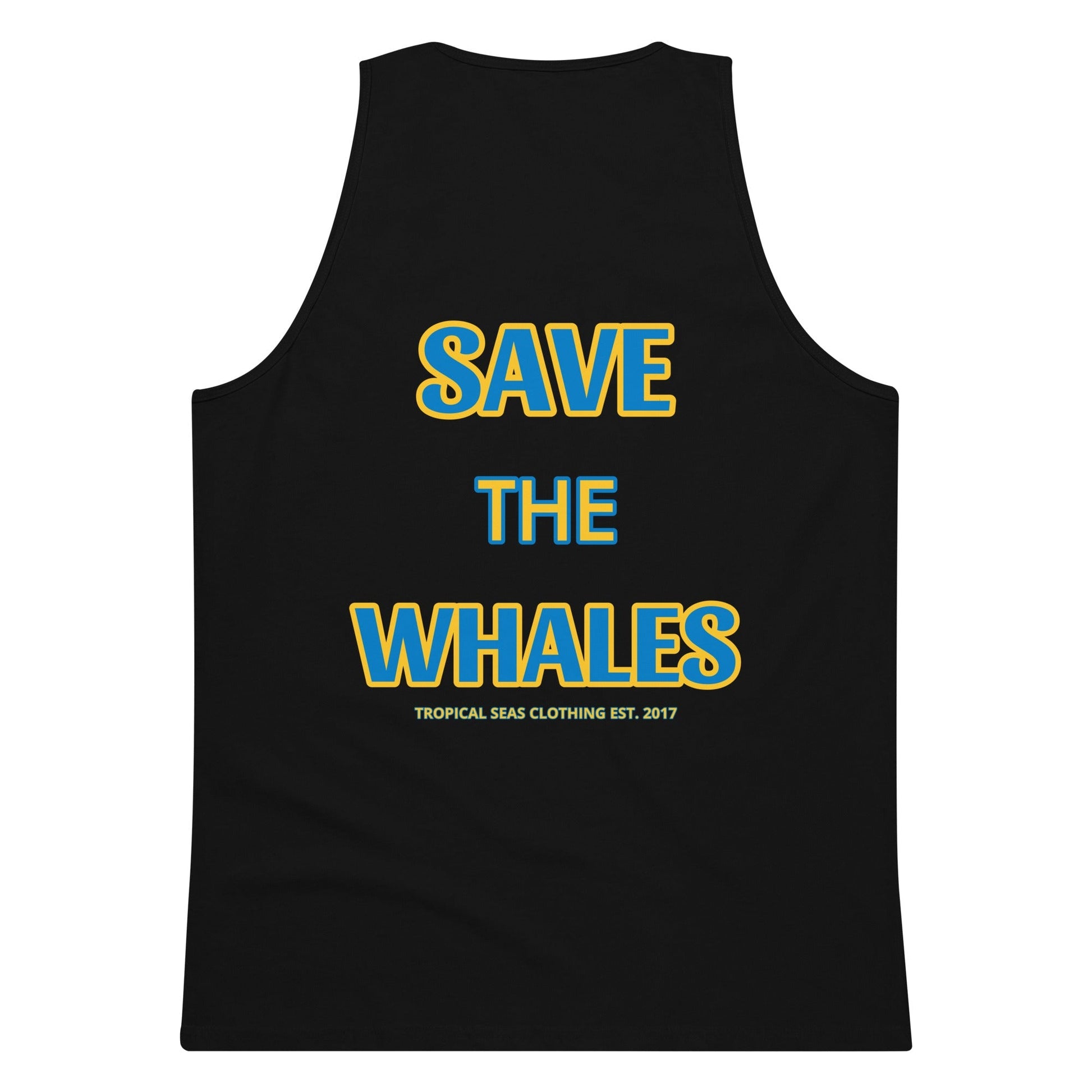 Men’s Premium Save the Whales Tank Top - Tropical Seas Clothing 
