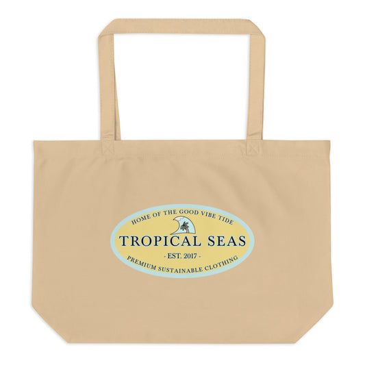 Large Dreamland Organic Tote Bag - Tropical Seas Clothing 