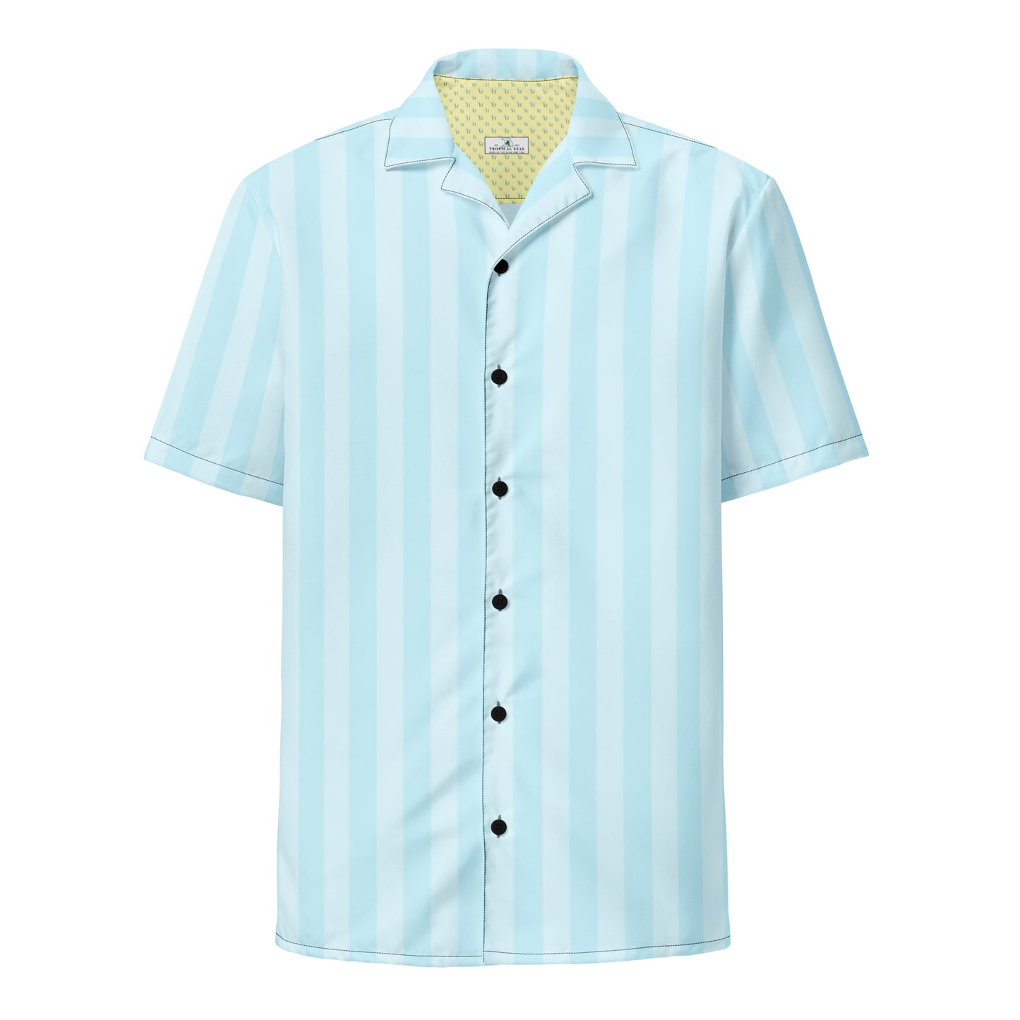 Tropical Seas Clothing Bahama Breeze Hawaiian shirt in light blue, men’s beach wear – Perfect for tropical vacations and resort casual wear.