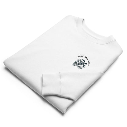 Save Our Seas Eco Sea Turtle Sweatshirt – 100% Organic Cotton Unisex Sweatshirt - Sustainable Clothing from Tropical Seas Clothing 