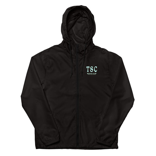 Unisex TSC Beach Club lightweight zip up windbreaker - Sustainable Windbreaker from Tropical Seas Clothing 