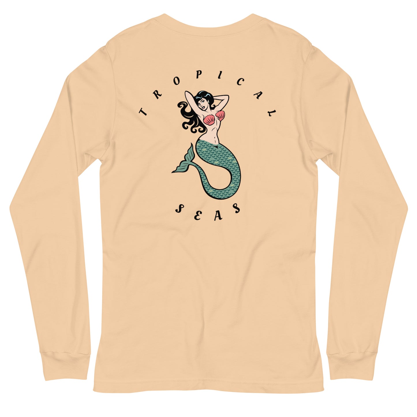 Tropical Mermaid Long Sleeve Shirt - Tropical Seas Clothing 