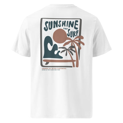 Tropical Sunshine & Surf organic cotton t-shirt - Sustainable T-shirt from Tropical Seas Clothing 