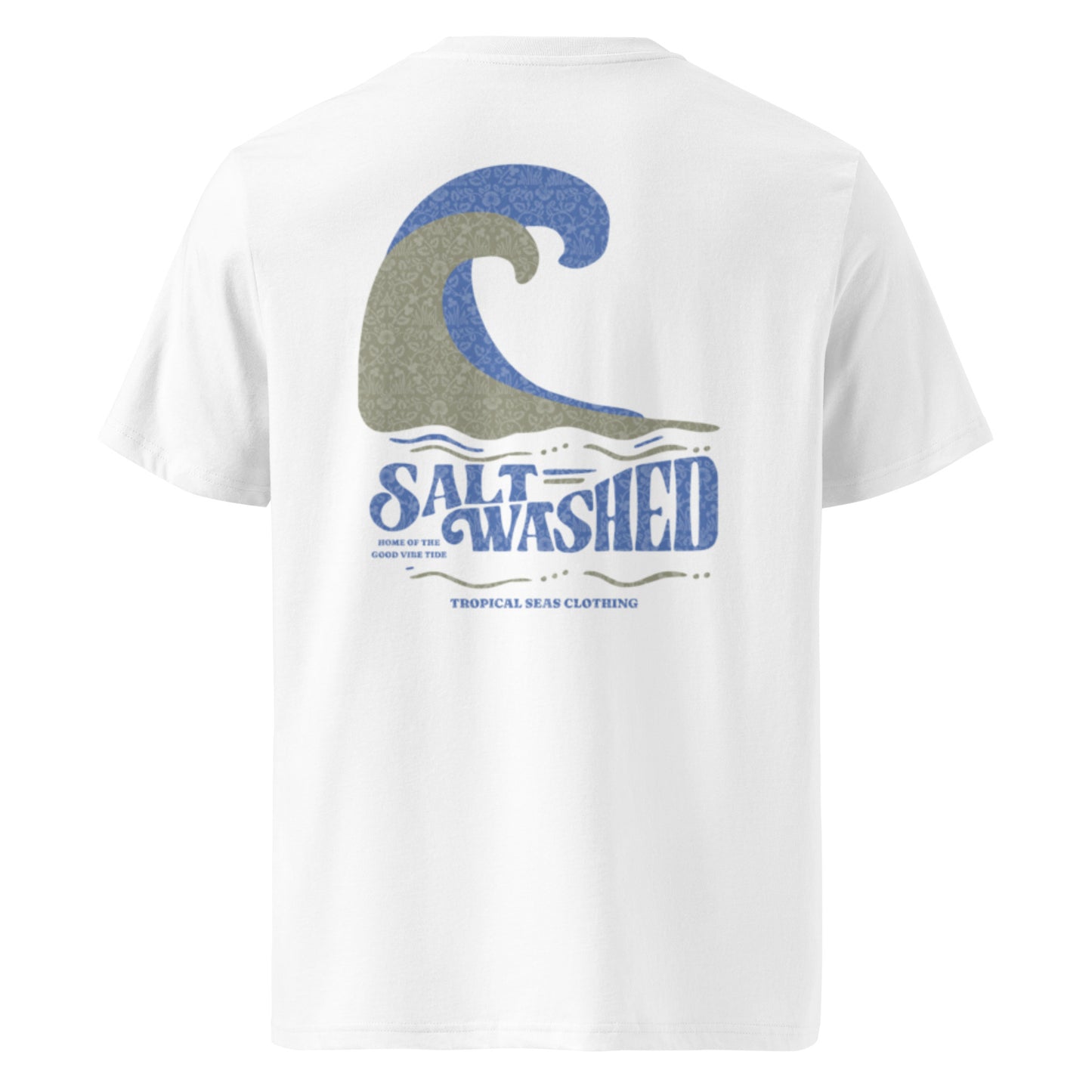 Salt Washed organic cotton t-shirt - Sustainable T-shirt from Tropical Seas Clothing 