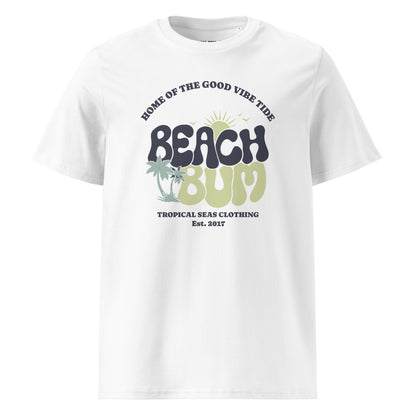 Beach Bum organic cotton t-shirt - Sustainable T-shirt from Tropical Seas Clothing 