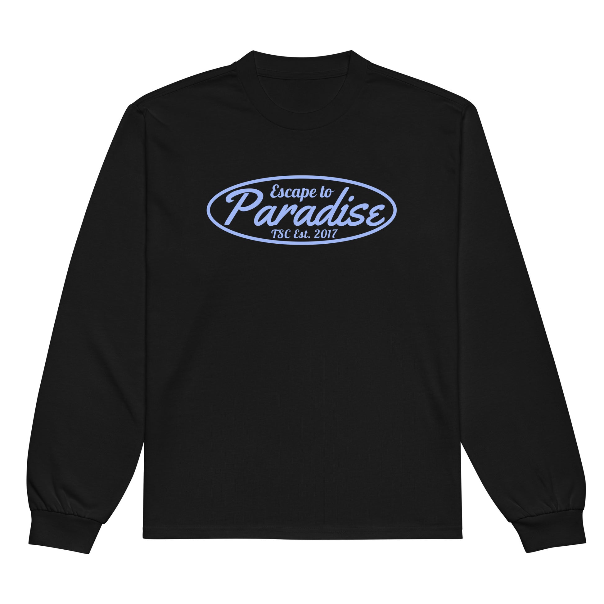 Escape to Paradise Premium heavyweight long sleeve shirt - Tropical Seas Clothing 