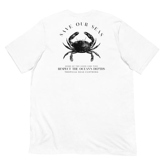 Respect the Depths Crab staple eco t-shirt - Sustainable T-shirt from Tropical Seas Clothing 