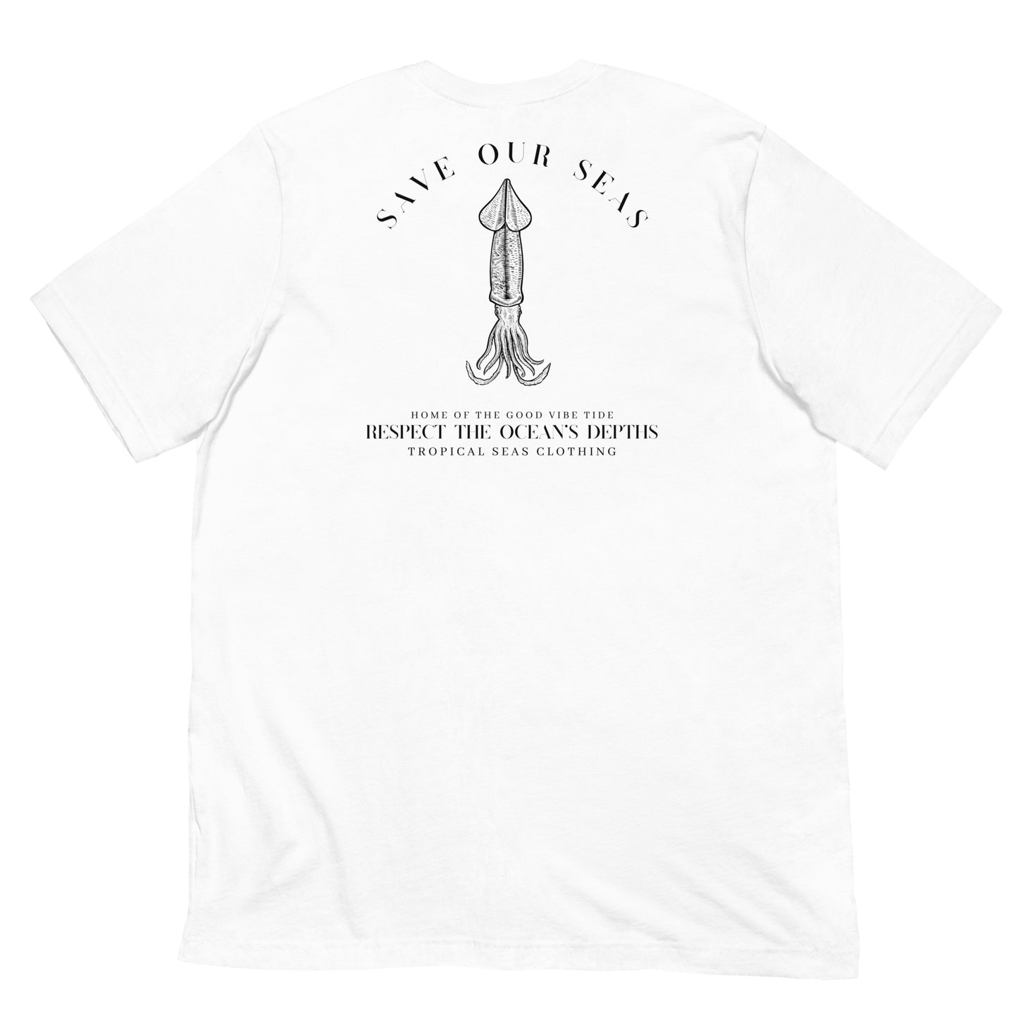 Respect the Depths Squid staple eco t-shirt - Sustainable T-shirt from Tropical Seas Clothing 