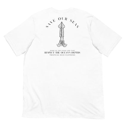 Respect the Depths Squid staple eco t-shirt - Sustainable T-shirt from Tropical Seas Clothing 