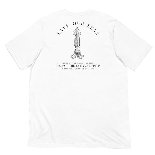 Respect the Depths Squid staple eco t-shirt - Sustainable T-shirt from Tropical Seas Clothing 